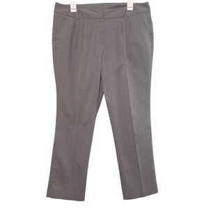 Worthington Cropped Gray Grey‎ Dress Pants Size 12